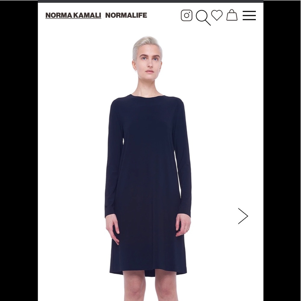 Norma Kamali CREW DRESS TO KNEE